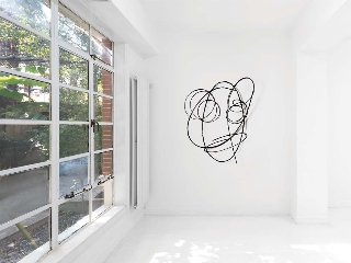 Feng Chen, Aha, 2022, 128 x 100 x 50 cm, carbon fiber drawing