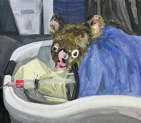 Vuk Ćuk, Koala, 2022, 150 x 120 cm, Acrylic on canvas 