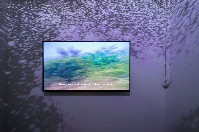 Jonas Van Holanda, Moving Towards Us, 2022. Installation view, Plattform22, Kunsthalle Palazzo, Liestal. Image: © Guadalupe Ruiz