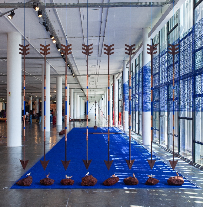 Luana Vitra, Lung of the mine, installation at the 35th São Paulo Biennial, 2023. ©Victor Galvao