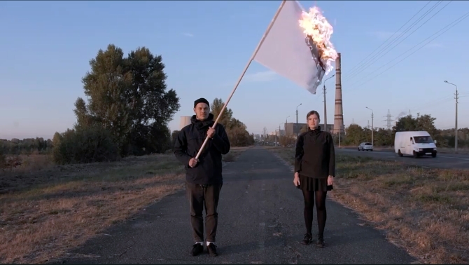 Yaroslav Futymsky, Flag is burning, 2019. courtesy of the artist